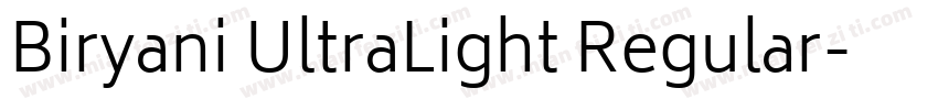 Biryani UltraLight Regular字体转换